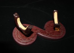 Moler Horn Stand The Moler StandI did silver wire inlay in the base in a design echoing the engraving around the throat of the horn.